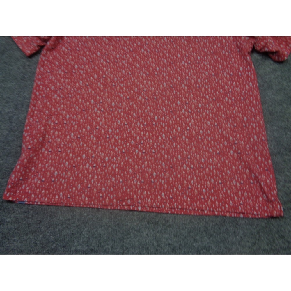 Peter Millar Shirt Mens M Red Seaside Polo Regatta Sailboat AOP Pima Cotton - Picture 6 of 11